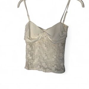 Elegant White Lace Crop Top